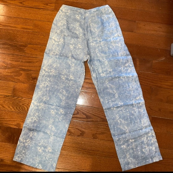 New! Reformation Mara 2–Piece Set Tie Dye Linen Cropped Top & Wide Leg 🩵 size 4 - Picture 15 of 16